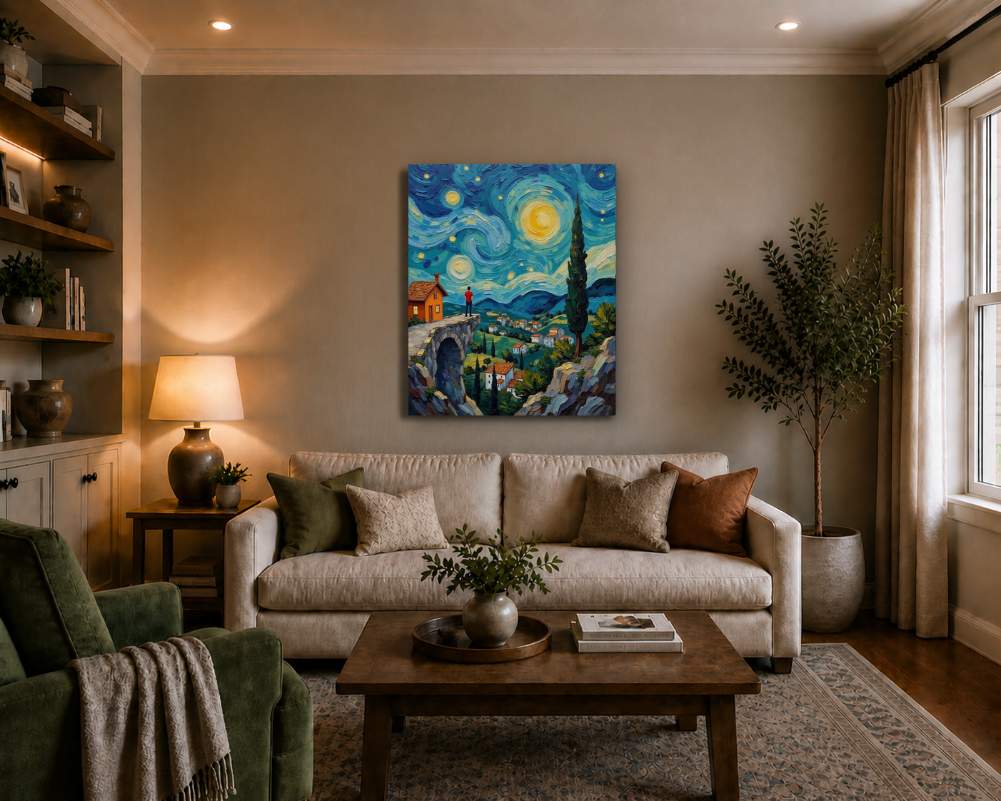 Canvas wall art mockup 3