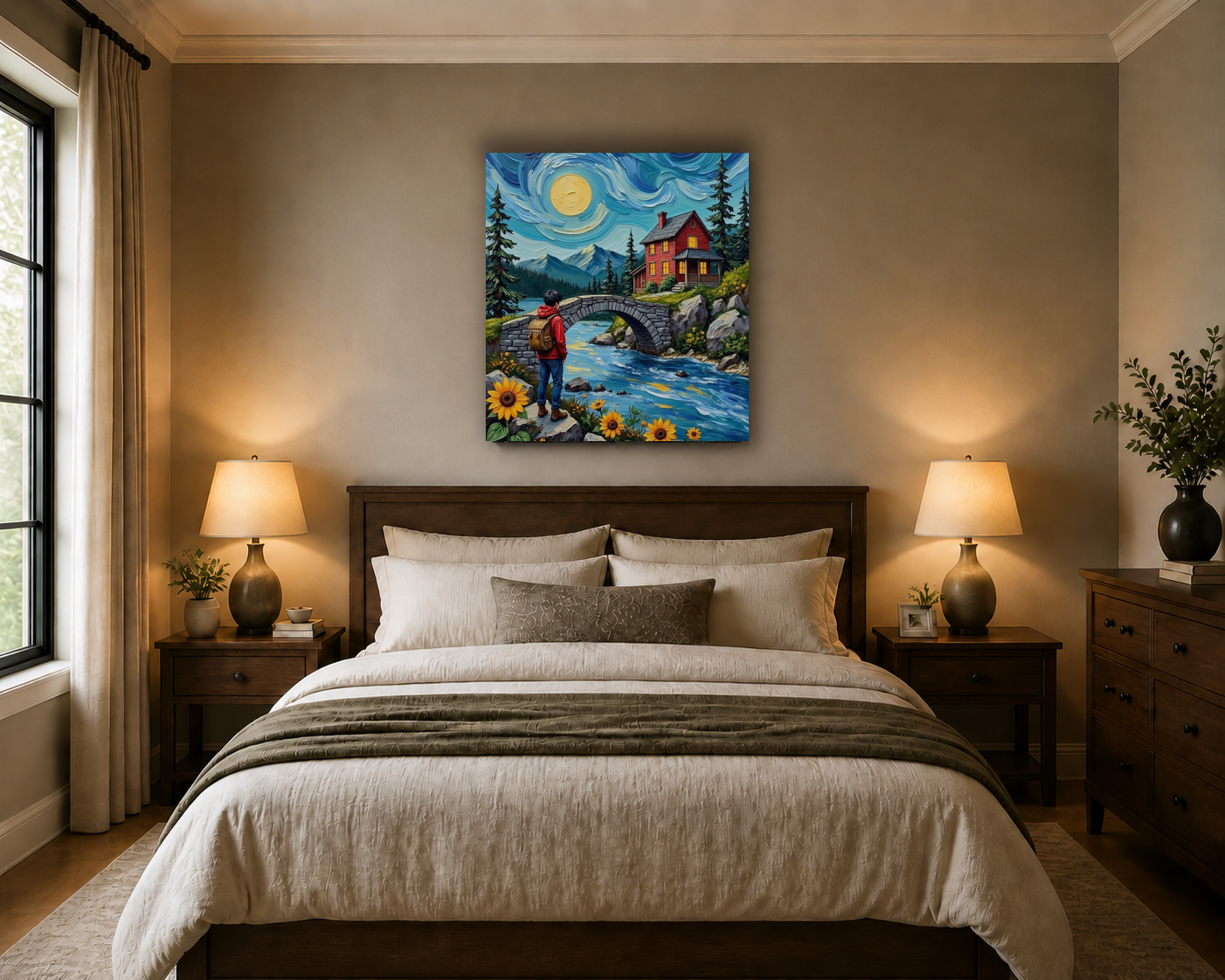 Canvas wall art mockup 4