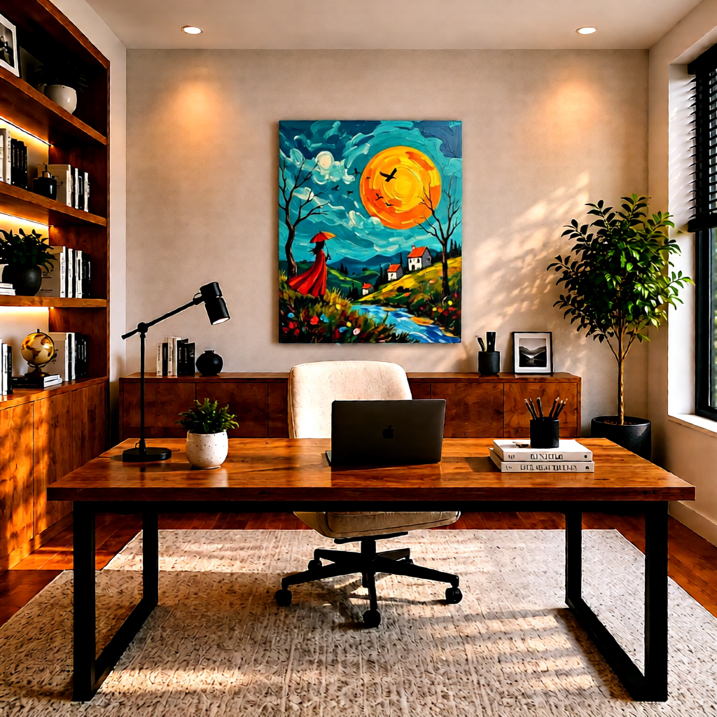 Canvas wall art mockup 2