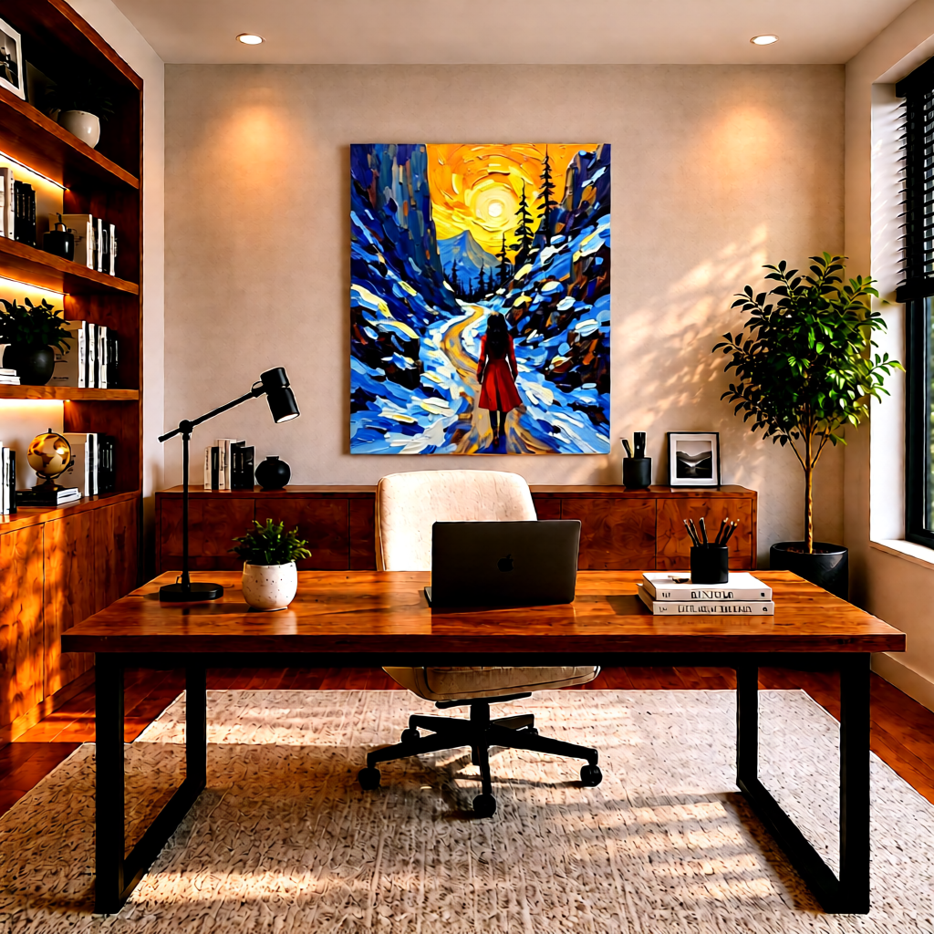 Canvas wall art mockup 2