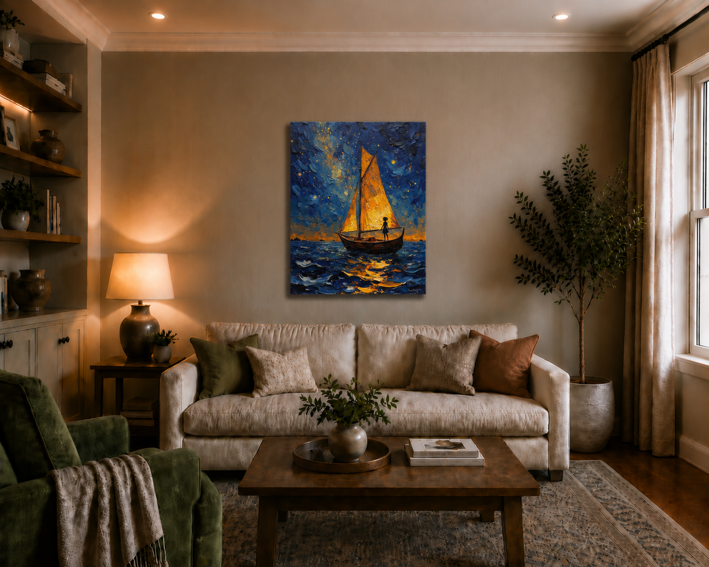 Canvas wall art mockup 3