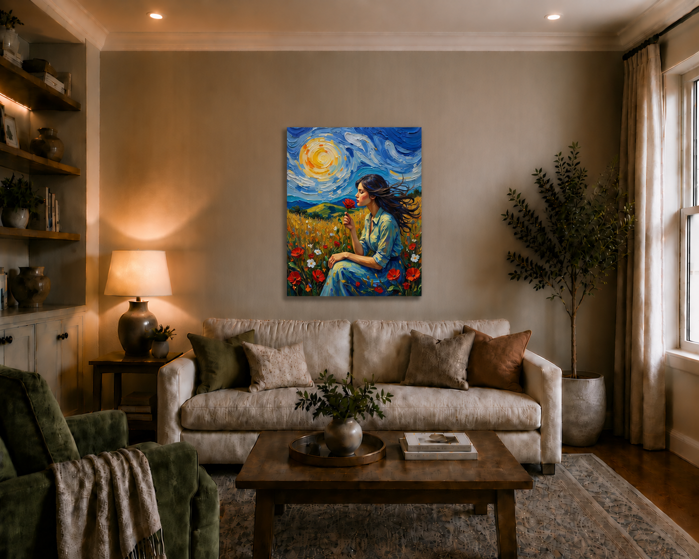 Canvas wall art mockup 3
