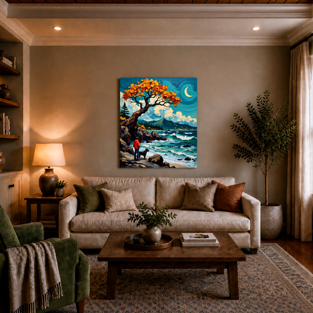 Canvas wall art mockup 3