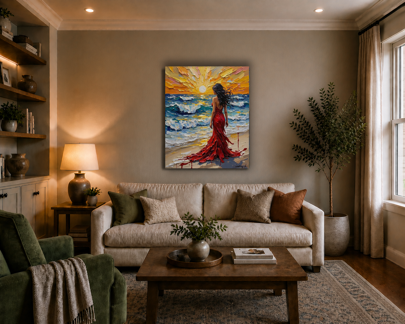 Canvas wall art mockup 3